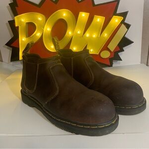 Dr. Martens Industrial Furness Steel Toe Chelsea Aztec Crazy Horse; Used Size 11